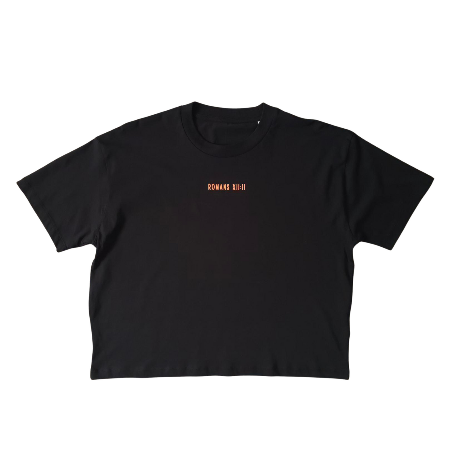 BE TRANSFORMED - BOXY/CROPPED T-SHIRT - ROMANS 12:2 - WATERMELON